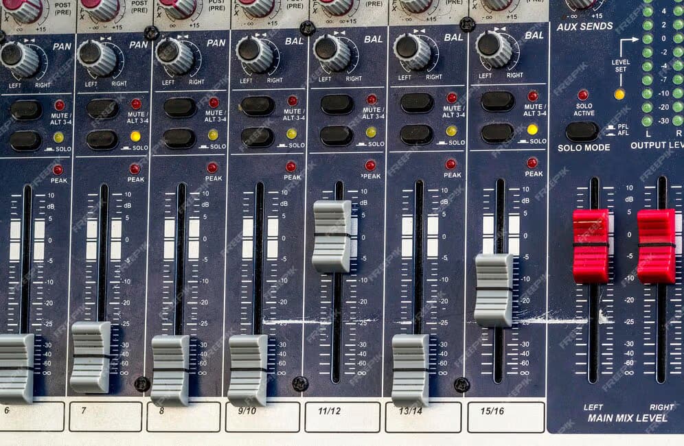 Control console with synchronization instrumentation